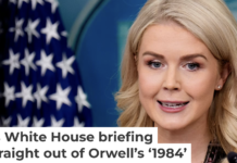 White House press secretary Karoline Leavitt speaks during the daily press briefing on Nov. 4, 2025. Andrew Harnik/Getty Images